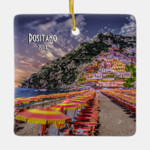 Positano Amalfi Europe Travel Souvenir Foto Keramisch Ornament