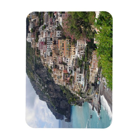 Positano bij de Amalfi kust rechthoek magneet (Verticaal)