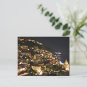 Positano bij nacht briefkaart (Staand voorkant)