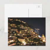 Positano bij nacht briefkaart (Voorkant / Achterkant)