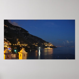 Positano bij nacht - Towers II - Fotografische afd Poster