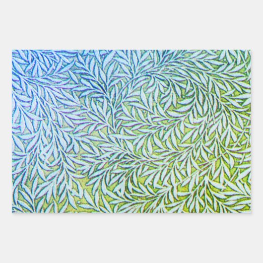 Positano bloeit, Paarse verloren bladeren en Willo Inpakpapier Vel (Voorkant 3)