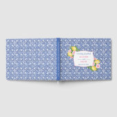 Positano Citroenen Blauw Tegels Trouwdouche Gastenboek (Volledig)