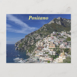 Positano door het Zee Briefkaart