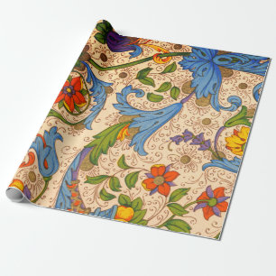 Positano Floral Grande Sangria Cadeaupapier