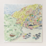 Positano Italie aquarelle Jigsaw Puzzle<br><div class="desc">Aquarelle de Positano,  Italie puzzle. Des scènes emblématiques du monde entier se sont transformées en un puzzle magnifique et unique.</div>