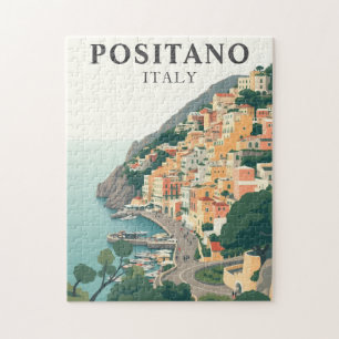 Positano, Italië Klassieke Reis Scene Amalfi Kust Legpuzzel