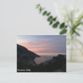 Positano, Italië Sunset Briefkaart (Staand voorkant)