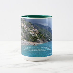 Positano, Italië Tweekleurige Koffiemok