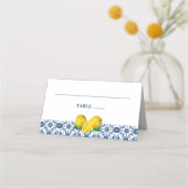 Positano Lemons Blue and White Pattern Wedding (Voorkant)
