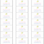 Positano Lemons Enveloppe Invitée Étiquette de adr (Devant)