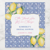 Positano Main Squeeze Zittend Bruiloftsontbijt Lun Wijn Etiket (Enkel label)