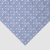 Positano  Mediterraan Blauw Wit Tegels Tissuepapier (Detail)