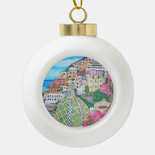 Positano - ornement en céramique de boule