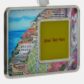 Positano - verzilverd kader ornament (Rechts)