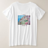 Positano - Women's Plus-Size Basic T-Shirt (Design achterkant)