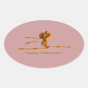 Positie Grand Jeté Ballet Ovale Sticker