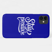 Positief blauw Case-Mate iPhone case (Achterkant (horizontaal))