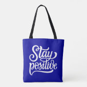Positief blauw draagtas (Achterkant)