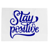 Positief blauw groot cadeauzakje (Achterkant)