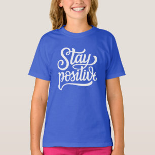 Positief blauw t-shirt