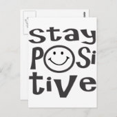 Positief blijven briefkaart (Voorkant / Achterkant)