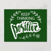 Positief blijven denken briefkaart (Voorkant)