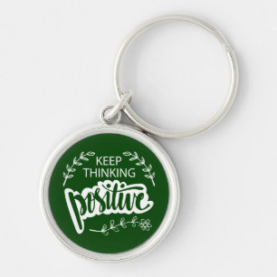 Positief blijven denken sleutelhanger