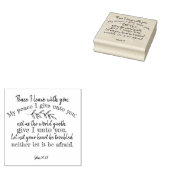 Positief Christelijk citaat: John 14:27 Rubberstempel (Gestempeld)