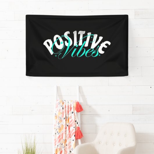 Positief citaat van Vibes Spandoek (Insitu)