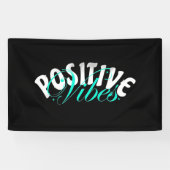 Positief citaat van Vibes Spandoek (Horizontaal)