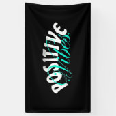 Positief citaat van Vibes Spandoek (Verticaal)