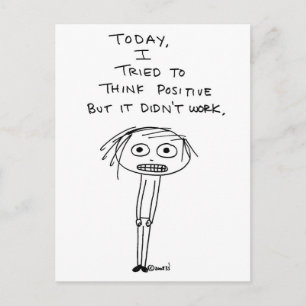 Positief denken briefkaart