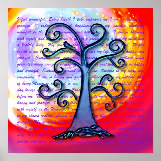 Positief denken poster (Voorkant)