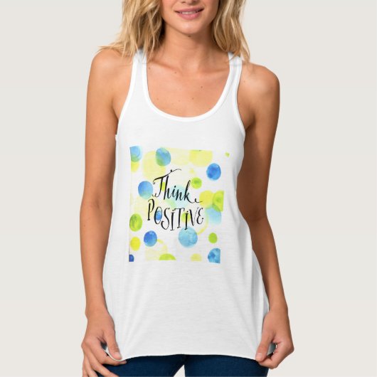 Positief denken tanktop (Voorkant)