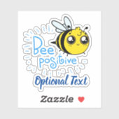 Positief denkende bijen positieve stolling sticker (Vel)