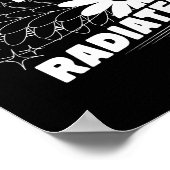 Positief, energie straalt positief citaat inspirat poster (Hoek)