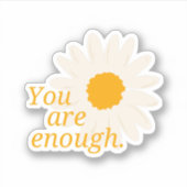 Positief genoeg - Inspirerend offertes Sticker (Voorkant)