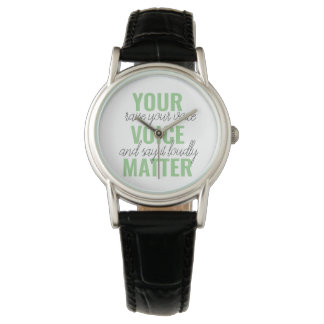 Positief Groen Uw Citaat van de Motivatie van de K Horloge