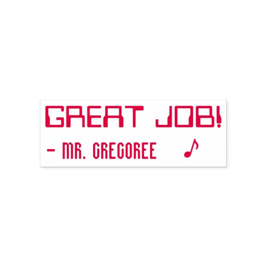 Positief "GROTE TAAK!" Educator Rubber Stamp Zelfinktende Stempel (Design)