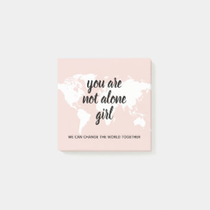 Positief: je bent niet alleen een meisjesmotivatie post-it® notes