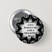 Positief leven_Button Ronde Button 5,7 Cm (Voorkant /achterkant)