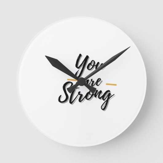 Positief Motivatie ontwerp Ronde Klok (Voorkant)