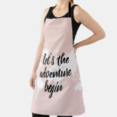 Positief roze laat het avontuur Wereldkaart beginn Schort (Insitu)