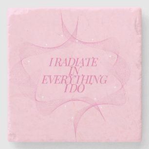 Positief, Spiritueel, Inspirerend, Motiverend Stenen Onderzetter