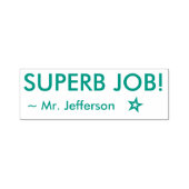 Positief "SUPERB JOB!" Rubberstempel sorteren Zelfinktende Stempel