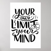 Positief Vibes - Your Only Limit is Your Mind Poster (Voorkant)
