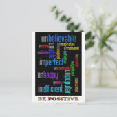 Positief zijn briefkaart (Staand voorkant)