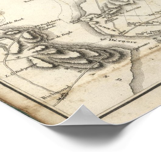 Posities in Island en New York Poster (Hoek)