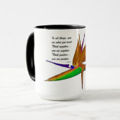 Positieve aangepaste koffie-Mok Mok (Voorkant links)